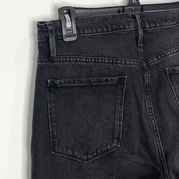 Frame Le Sylvie Slender Straight in Wilkinson Rips Wash Washed Black Jeans Sz 28 - Picture 7 of 12